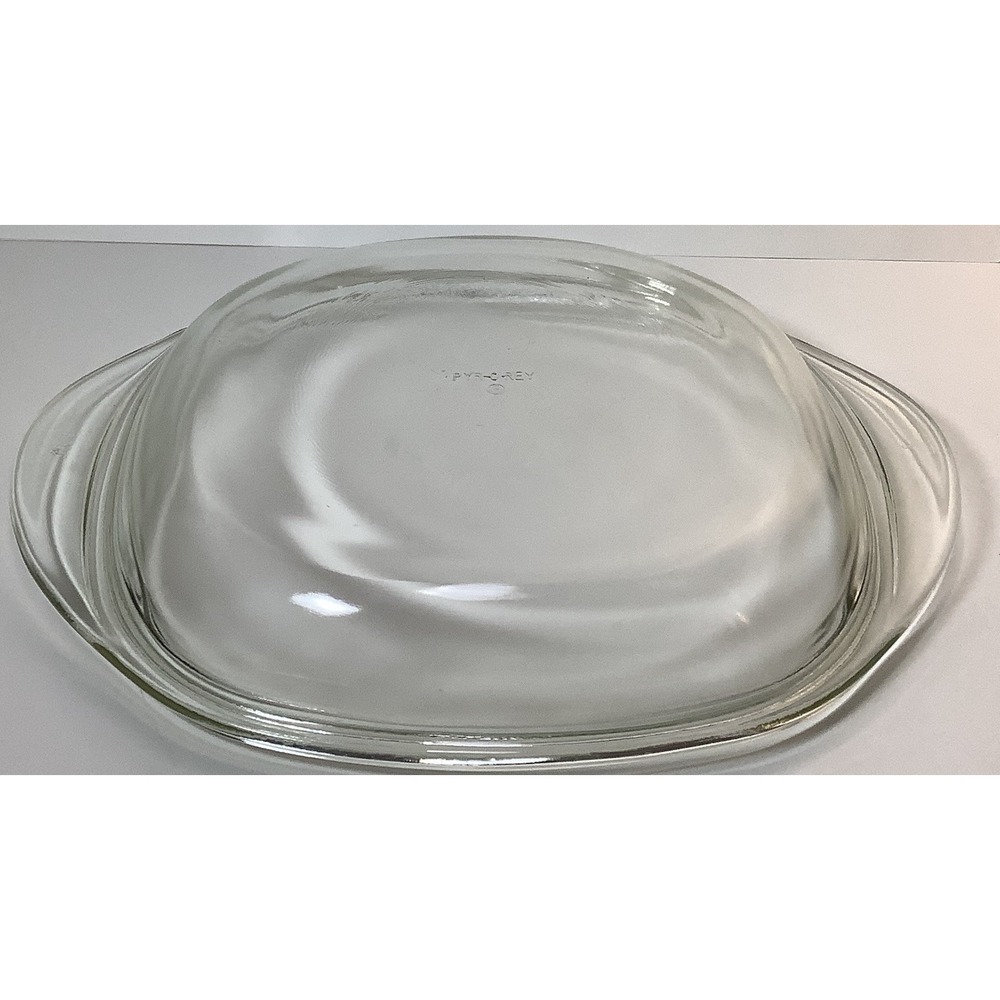 Pyr-O-Rey Clear Square Casserole Lid 3055 Fits 2‎ Quart Dynaware Dishes Vintage